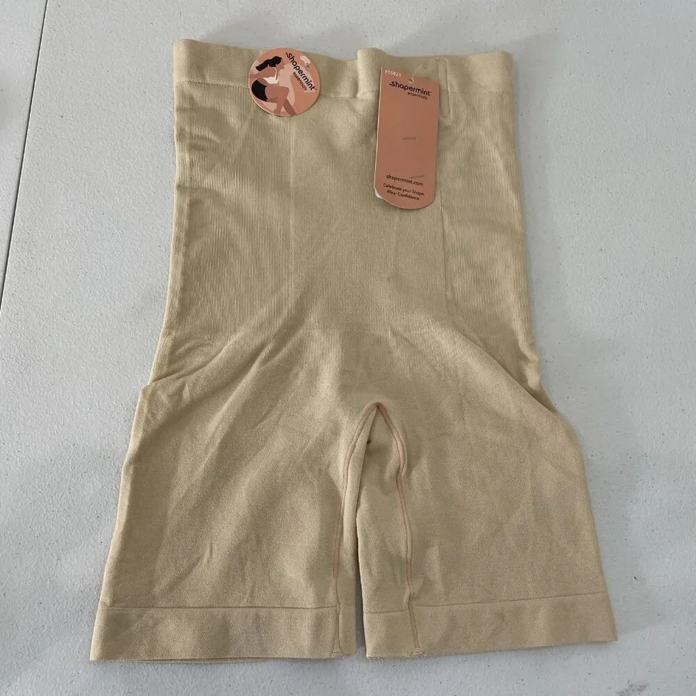 Shapermint Essentials Shapewear‎ Shorts Womens XS/S Beige High Waisted S5021J